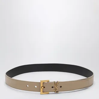 Saint Laurent Cintura Cassandre beige scura