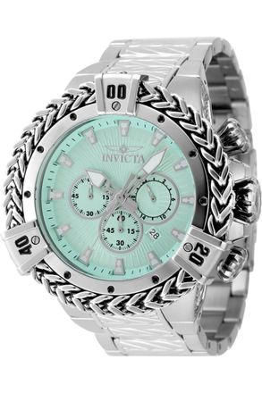 Invicta Bolt 48154 Heren Horloge - Quartz Uurwerk - Roestvrij Staal met blauwe Wijzerplaat - 54mm