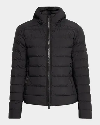 Canada Goose Men & apos;s Crofton Packable Quilted Matte Ripstop Hoodie