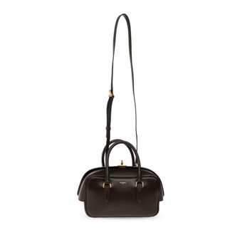 Balenciaga Le 7 Bowling Small - Dames - Tassen - Bruin - Maat: ONE Size Leer