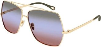 Chlo&eacute; Zonnebril - Dames - Zonnebrillen - Geel - ONE Size - Accessoires