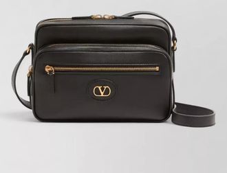 Valentino Garavani leather camera messenger bag
