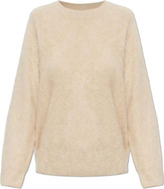 Forte_Forte Mijn Gebreide Kasjmier Trui - Dames - Cashmere truien - Beige - XS - Kasjmier - Truien & Vesten