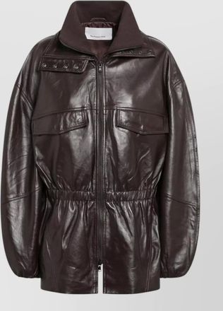 Frankie Shop high collar coat elasticated waist pockets