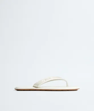 Bottega Veneta Sampieri Flat Thong - White - Women - 36