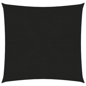 Berkfield Home Sunshade Sail 160 g/m &sup2; Black 7x7 m HDPE