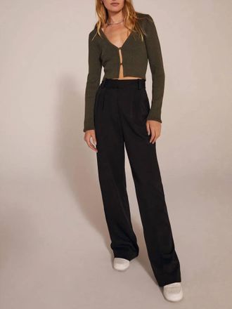 Favorite Daughter Wide-Leg Favorite Pant In Black