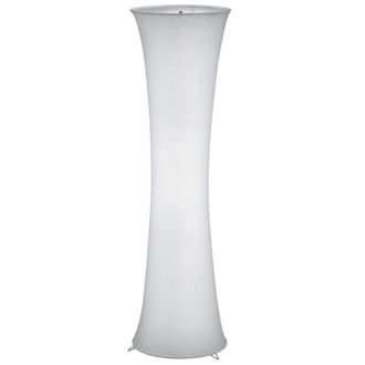 Reality Reality Leuchten - Gravis Flared Cylinder L&aacute;mpara De Pie Tela Blanca 2xe27 Trio Lighting