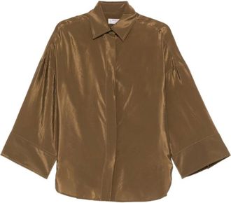 Alberto Biani Shirts, female, Brown, Size: 2XS Alberto Biani Shirts