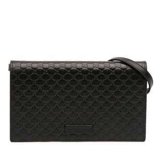 Gucci Pre-owned Gucci Microguccissima Wallet on Strap 466507 0416