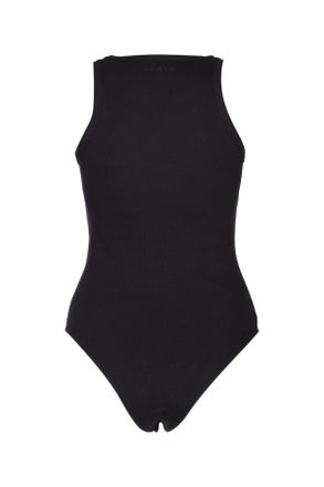 Alaia Womens Halter Bodysuit Noiralaia Cotton Maglie Sweater