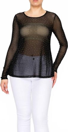 Origami Jewellery Oh My Mesh Top In Black