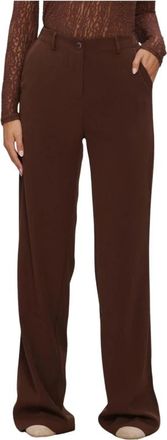 Ydence Ydence - Broek Solange Tall - Dames - Broeken - Bruin - Maat: XS Poliester