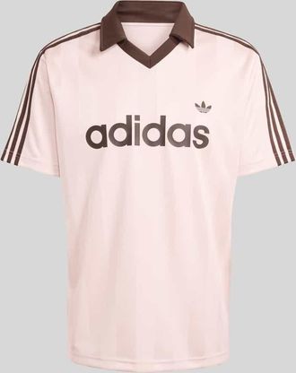adidas Originals Regular Fit Trikot mit Logo-Print in Rosa, Gr&ouml;&szlig;e XXL