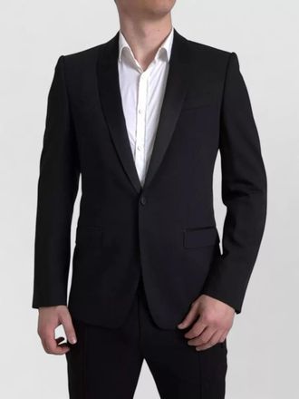 Dolce & Gabbana wool silk slim-fit single-breasted blazer