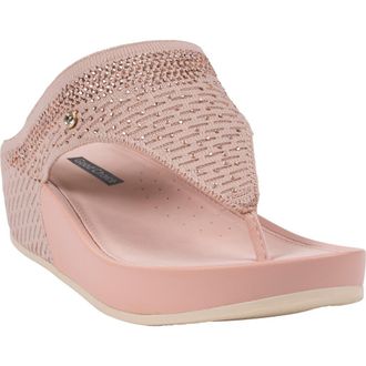 Good Choice Shoes Evanti Wedge Sandal in Blush at Nordstrom Rack, Size 9.5
