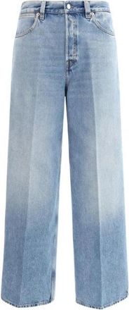 Gucci Vintage Wide Leg Jeans - Dames - Regular Fit Jeans - Blauw - W25 - Jeans