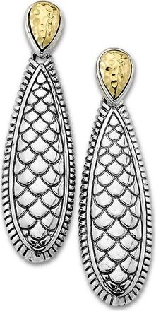 Samuel B. Scale Design Tear Drop Earrings in Silver And Gold at Nordstrom Rack