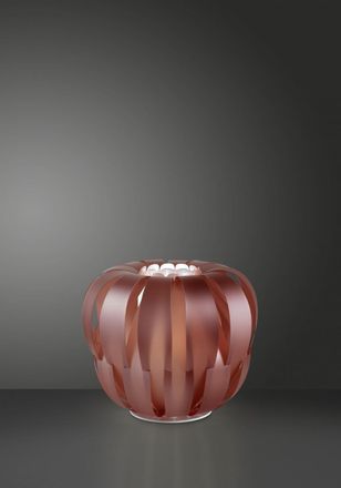 Linea Zero L&aacute;mpara De Mesa De Metal Rosa En Metal Blanco 42 X 33h