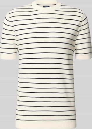 Mc Neal Strickshirt mit geripptem Rundhalsausschnitt in Ecru, Gr&ouml;&szlig;e XXXL