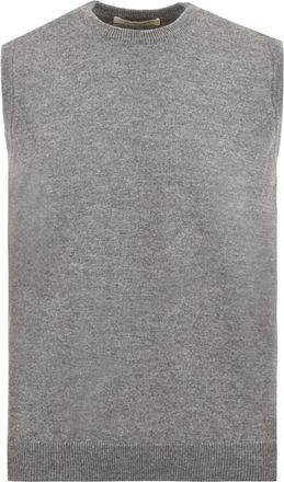 FILIPPO DE LAURENTIIS Maglione Giromanica - Heren - Spencers - Grijs - XL - Wol - Truien & Vesten