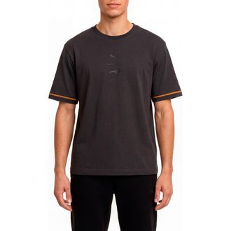 Puma Relaxed Fit Embroidered McLaren Logo T-Shirt in Titan Black at Nordstrom, Size Xx-Large