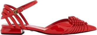 Roberto Cavalli Rode Geweven Sandalen voor Vrouwen - Dames - Ballerinas - Rood - 36 EU - Schoenen
