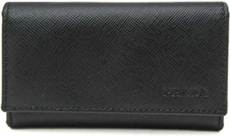 Prada Pre-owned Leather key-holders - Dames - Vintage Accessoires - Zwart - ONE Size - Leer - Vintage