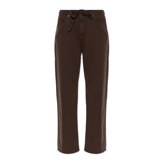 Rag & Bone Jeans Larghi Phoebe Featherweight con Coulisse - - Trousers - Donna - Marrone - M
