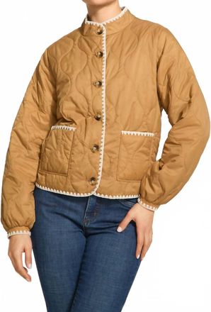 FDJ Reversible Lightweight Puffer Jacket In Gold/ Black