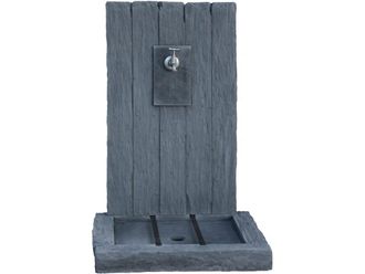 Habitat et Jardin Habitat Et Jardin - Fuente ardoise - Fabricada En Piedra Reconstituida - 59 X 44 X 87 Cm - Gris