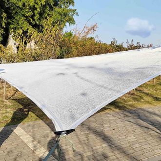 OEM Malla De Sombreo Blanca Con Ojales, Tejido De Sombra Del 55% Para Invernaderos, Establos Y Perreras (4 X 7 M)