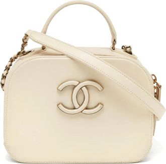 Chanel Trousse CC two-way trapuntata - Toni neutri