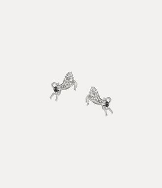 Vivienne Westwood Horse Earrings Antique-silver Brass Women