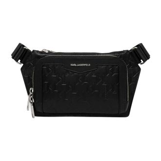 Karl Lagerfeld Heren, Tassen, Zwart, Maat: ONE Size Leer