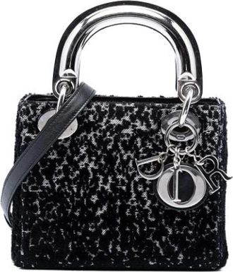 Dior Pre-owned Lady Dior Handtas - Dames - Vintage Handtas - Zwart - ONE Size - Leer - Vintage