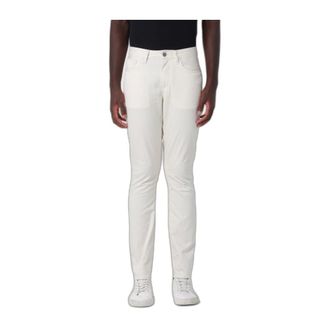 A|X Armani Exchange Chinos met rechte pijp - Heren - Broeken - Beige - Maat: W36 Katoen