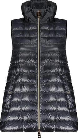 Herno Vests, female, Black, Size: 2XS Padded Vest Jacket