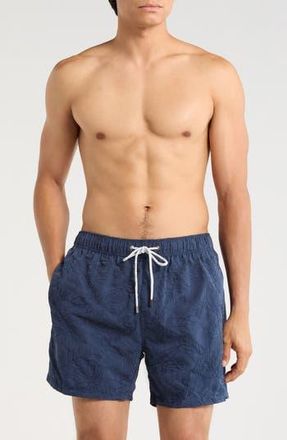 Vintage Summer Swimwear Endless Embroidered Volley Swim Shorts in Navy at Nordstrom Rack, Size Xx-Large