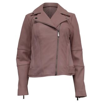 Michael Kors Michael Michael Kors Biker Jacket in Pink Leather