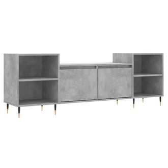 vidaXL Vidaxl - Mueble Para Tv Madera Contrachapada Gris Hormig&oacute;n 160x35x55 Cm