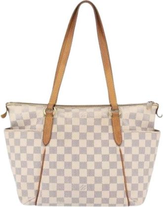 Louis Vuitton Pre-owned Vintage Tote Bag - Dames - Vintage Shopper - Beige - ONE Size - Leer - Vintage