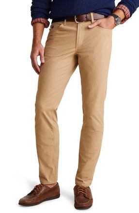 Vineyard Vines On-The-Go Water Repellent Stretch Canvas Pants in Officer Khaki at Nordstrom, Size 28 X 32