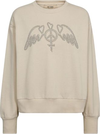 Mos Mosh MMJaylin O-Ls Sweatshirt - Dames - Sweatshirts - Beige - XS - Hoodies & sweatvesten