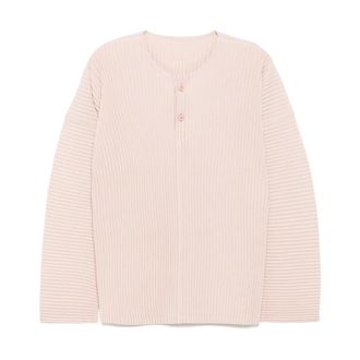 Issey Miyake T-Shirt - female - Issey Miyake - Long Sleeve T-Shirts - Pink - L - Tops