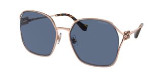 Miu Miu Blue Oversized Ladies Sunglasses MU 52WS ZVF1V1 60