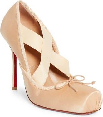 Christian Louboutin Cassiastic Pump in Blush/Blush at Nordstrom, Size 11.5Us