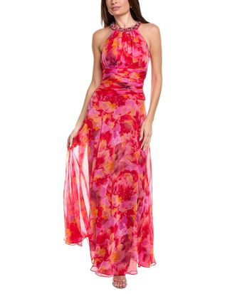 Teri Jon by Rickie Freeman Printed Maxi Dress