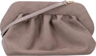 Themoir&egrave; Eco Suede Clutch Tas - Dames - Clutches - Grijs - ONE Size - Tassen