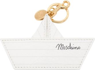 Moschino La Barchetta Portachiavi/Charms - Dames - Sleutelhangers & Tashangers - Wit - ONE Size - Leer - Accessoires